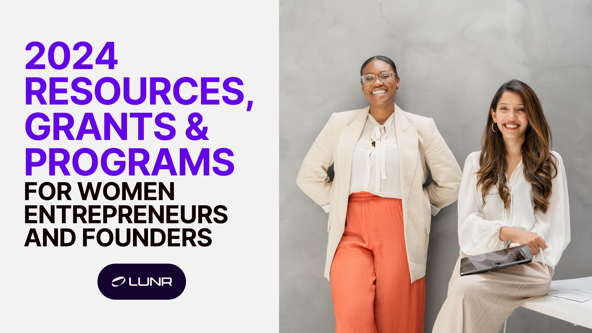 2024 Resources, Grants and Programs for Women Entrepreneurs and Founders Cover